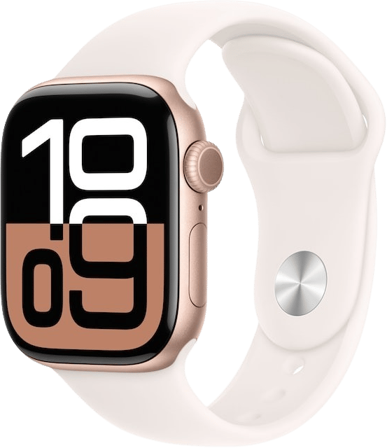 Apple Watch Series 10 (46mm) Aluminium Sport M/L Roséguld