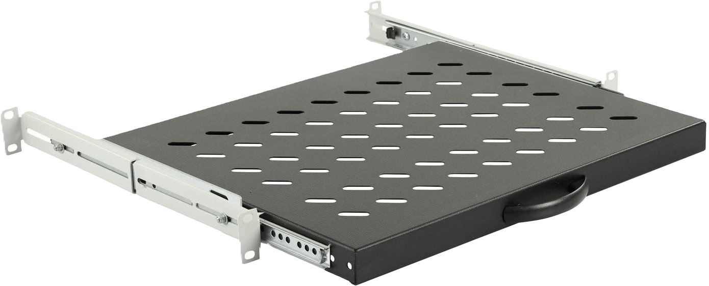 Lanview by Logon Utdragbar Rackhylla 600mm 1U 19"