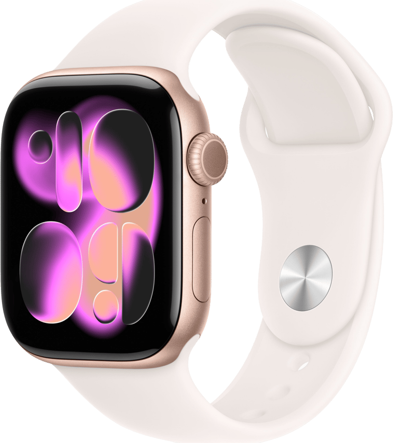 Apple Watch Series 11 (42mm) S/M Aluminium Sport eSIM Roséguld
