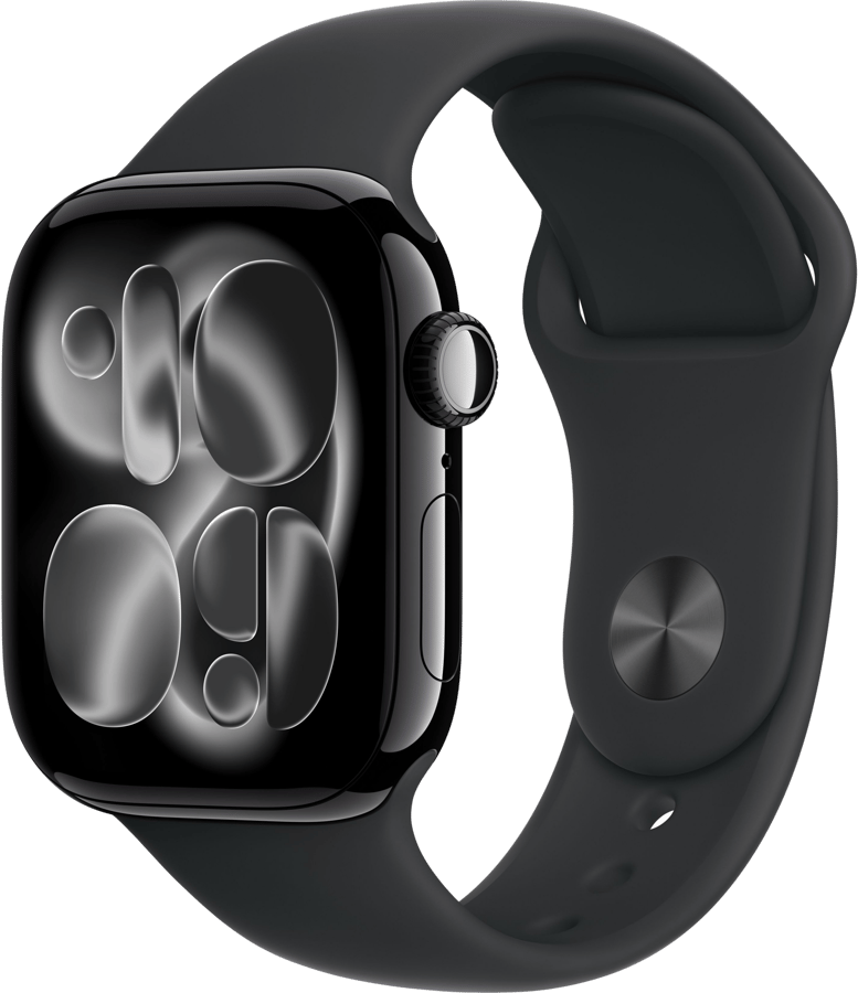 Apple Watch Series 11 (46mm) M/L Aluminium Sport eSIM Gagatsvart