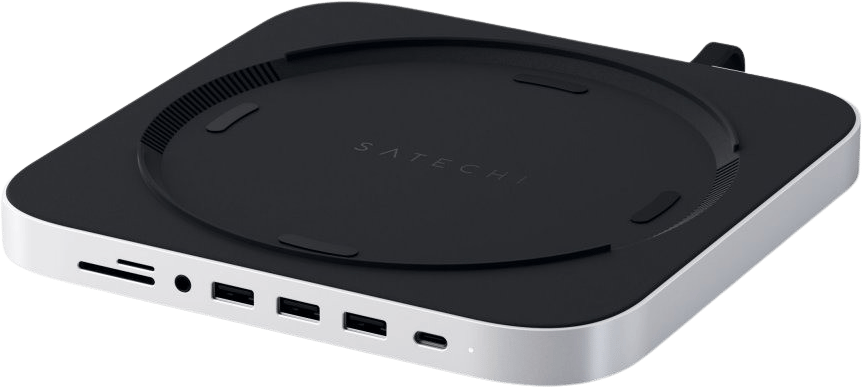 Satechi aluminiumstativ & Hub för Mac Mini - Silver