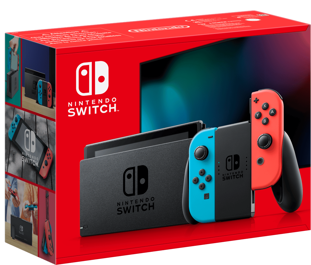 Nintendo Switch Konsol - Neon Röd/Blå (2019) kompakt