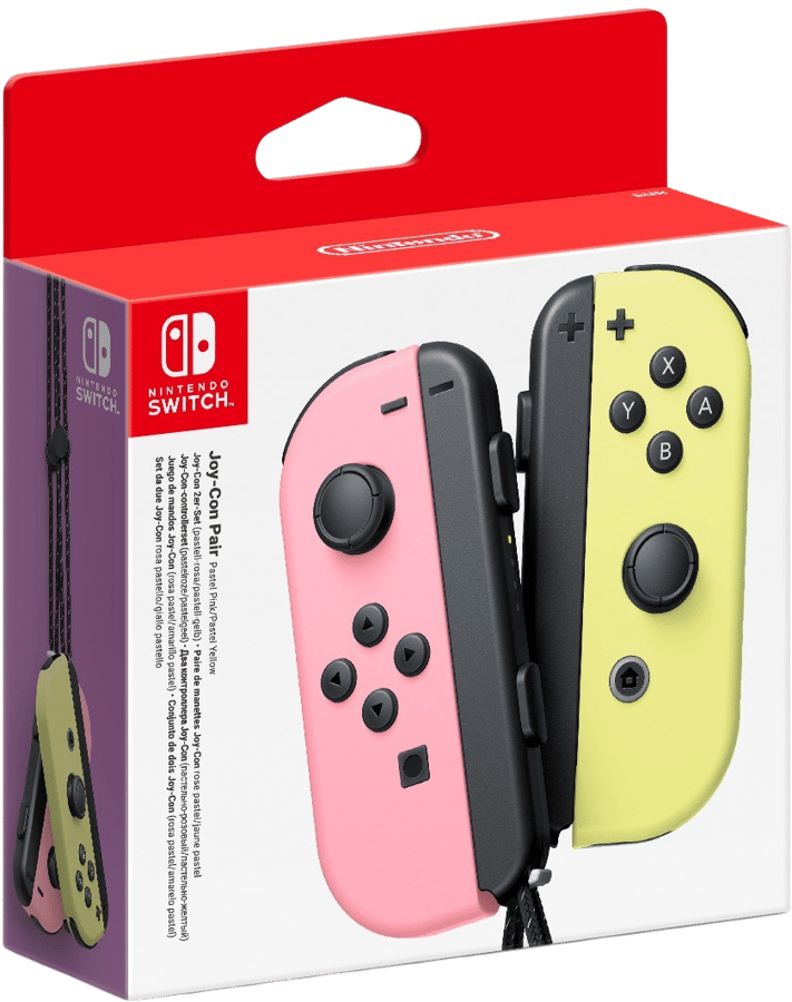 Nintendo Joy-Con Controllers Pair Pastell Rosa/Gul - Inet.se