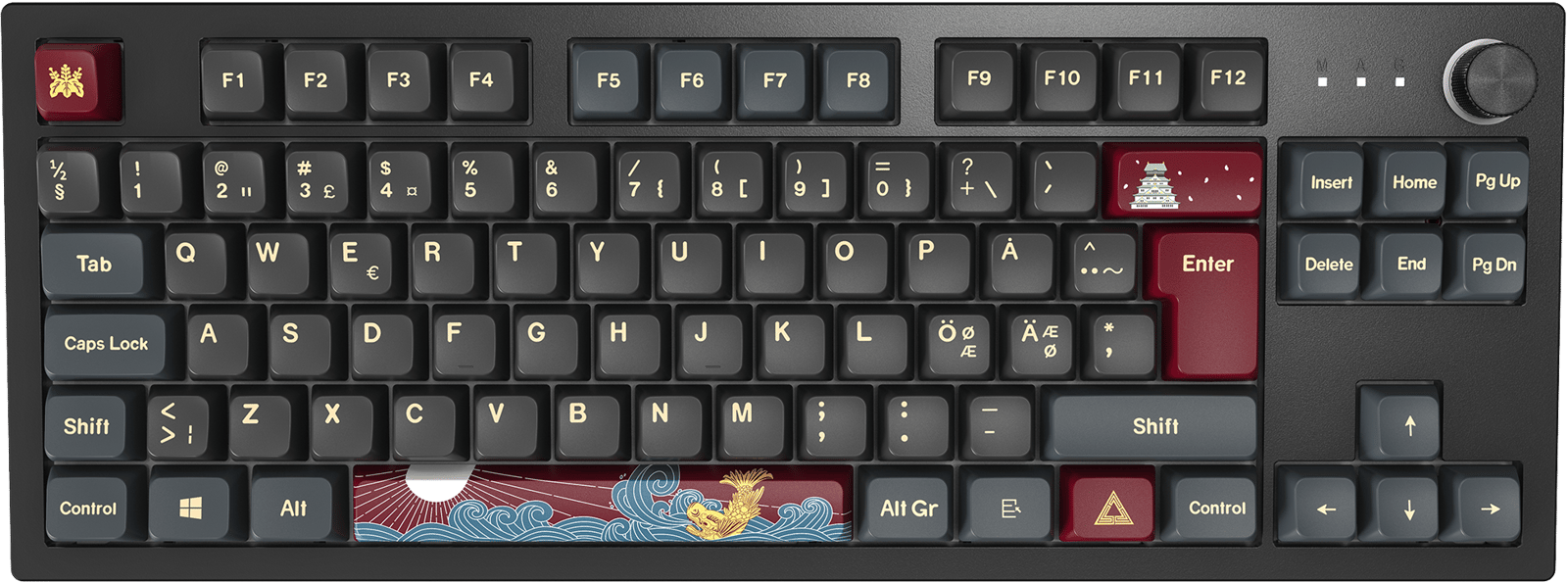 Montech MKey TKL Darkness Black/Red Gateron G Pro 2.0 Red