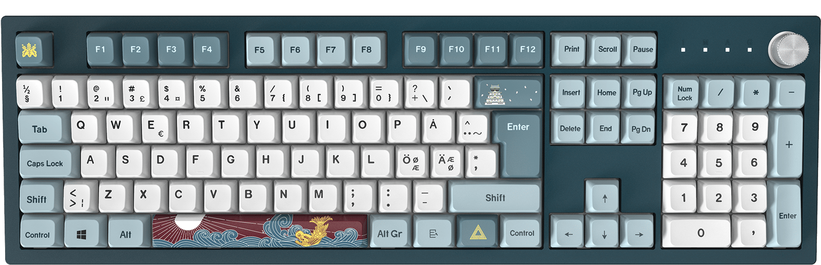Montech MKey Fullsize Freedom Blue/White Gateron G Pro 2.0 Yellow