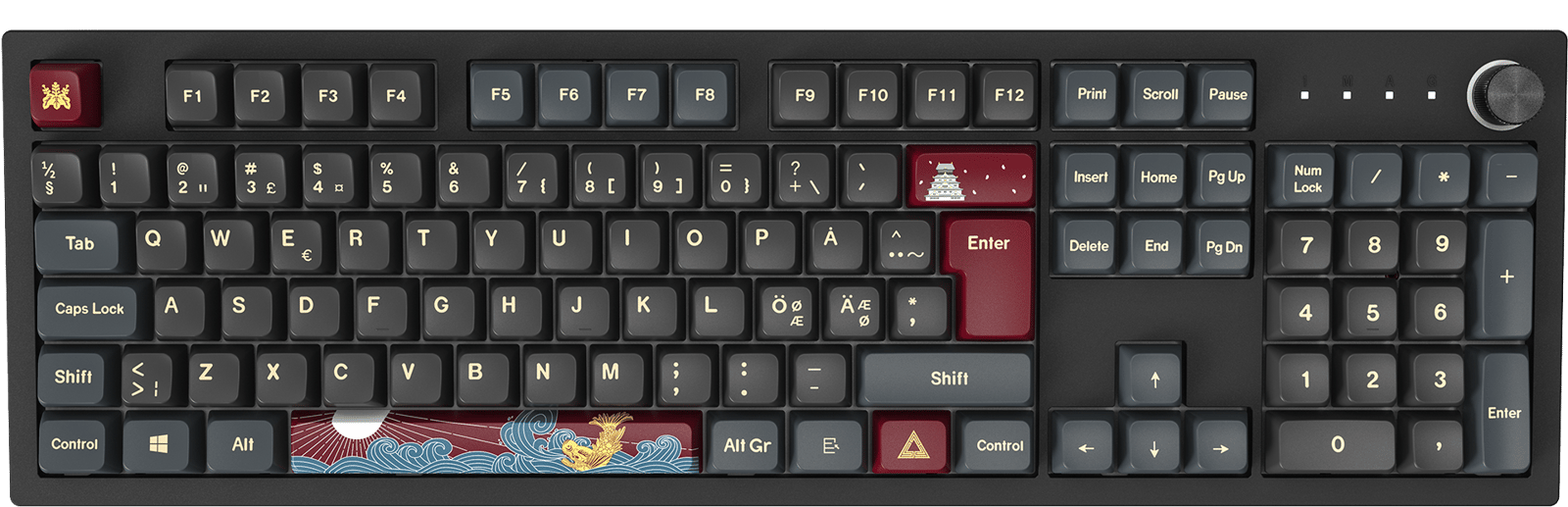 Montech MKey Fullsize Darkness Black/Red Gateron G Pro 2.0 Yellow