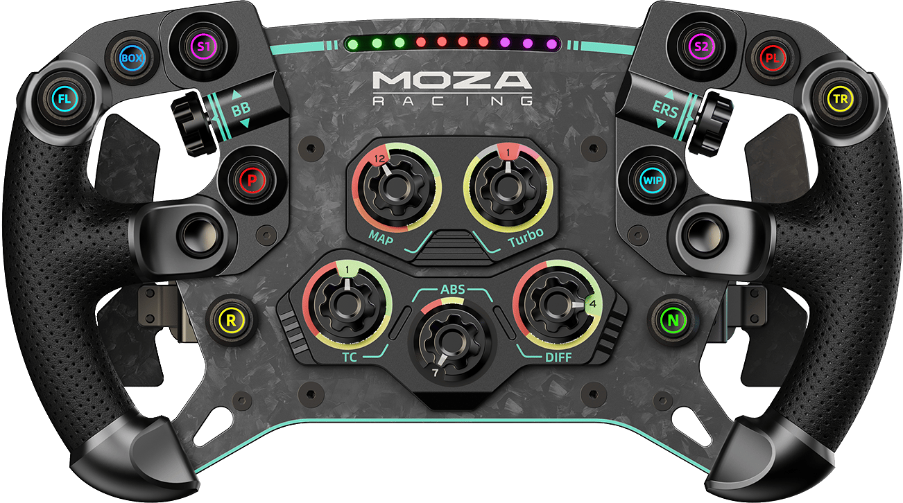 Moza - GS V2P GT Wheel - MicrofiberLeather