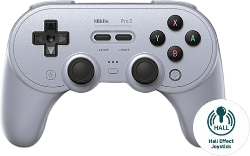 8Bitdo Pro2 Grå Trådlös - Hall effect