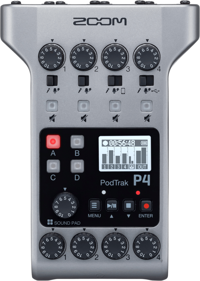 Zoom PODTRAK P4 Podcasting Recorder