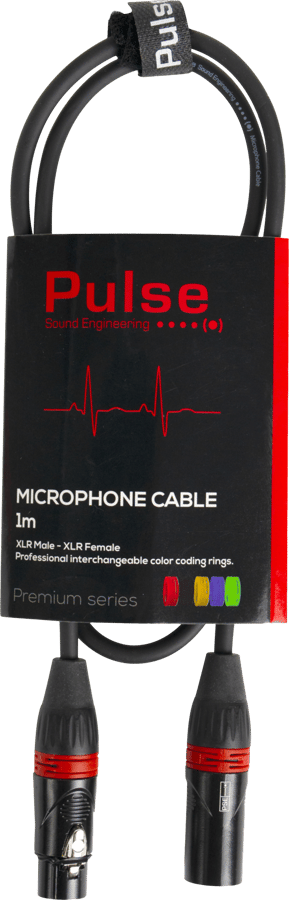 Pulse Mikrofonkabel 1m XLR/XLR