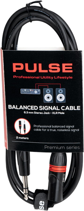 Pulse Balanserad signal kabel 2m 1,4Stereo/XLR