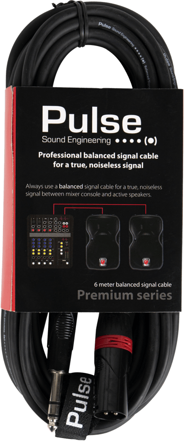 Pulse Balanserad signal kabel 6m 1,4Stereo/XLR