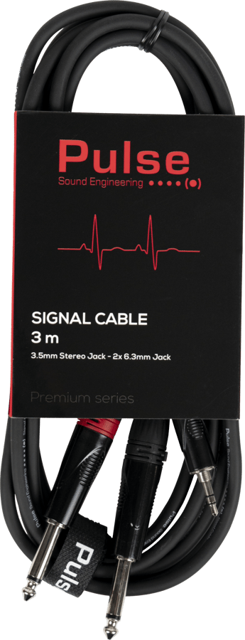 Pulse Signalkabel 3m 3,5-2x6,3