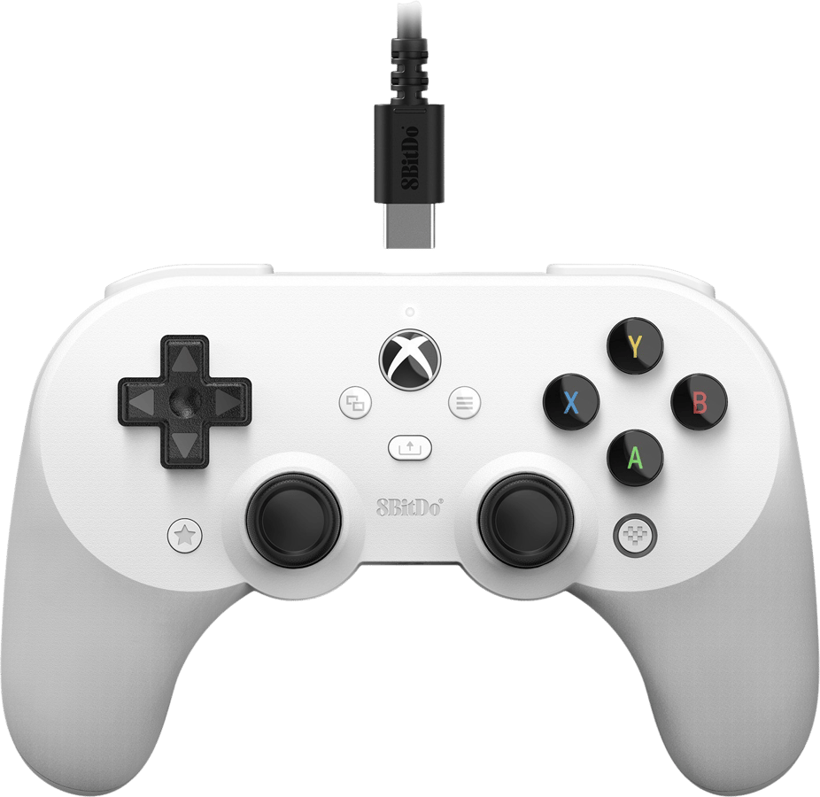 8bitdo Pro2 Xbox Trådad Vit