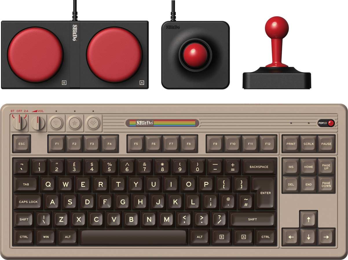 8bitdo Mechanical Keyboard C64 Edition ISO