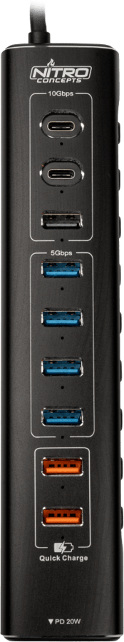 Nitro Concepts - UH1 - 10 Port USB hub