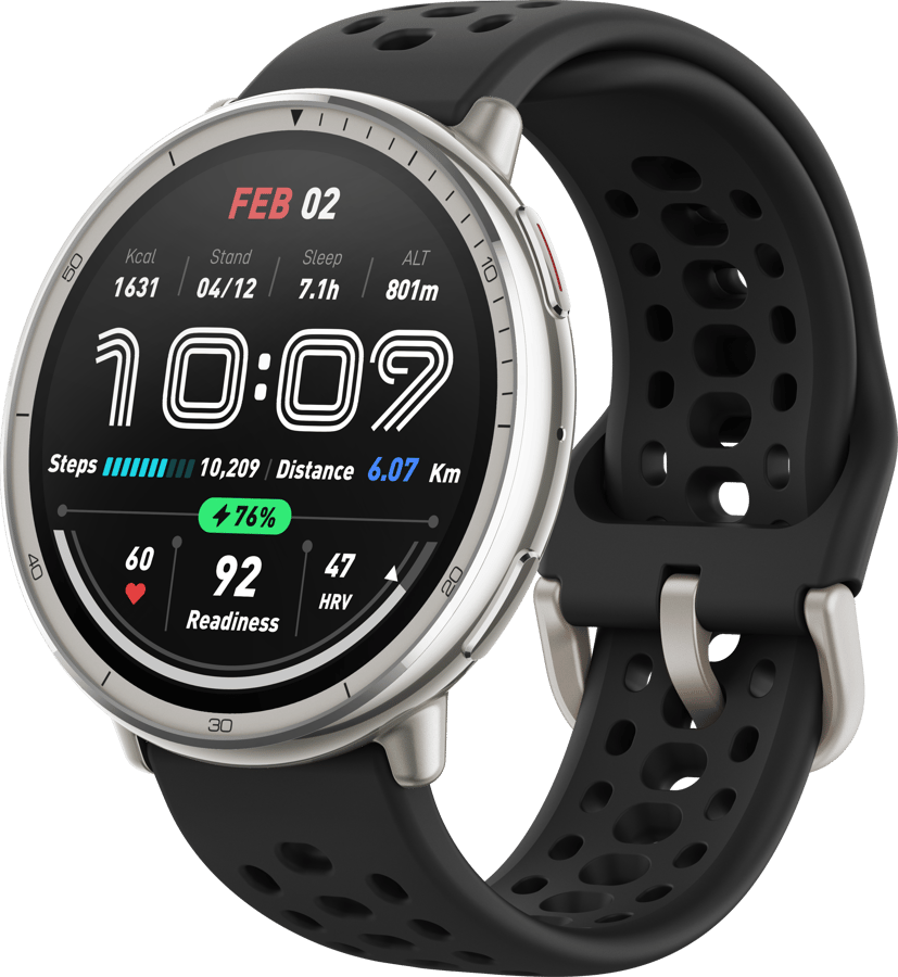 Amazfit Active 2 Black Sport Silicone