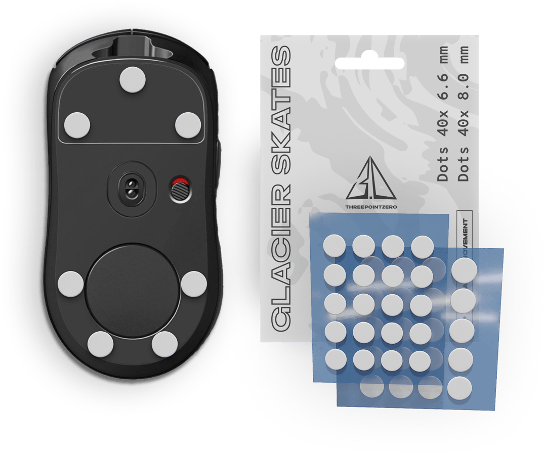 Threepointzero Glacier Skates - Dot 40x 6.5mm (Universal)