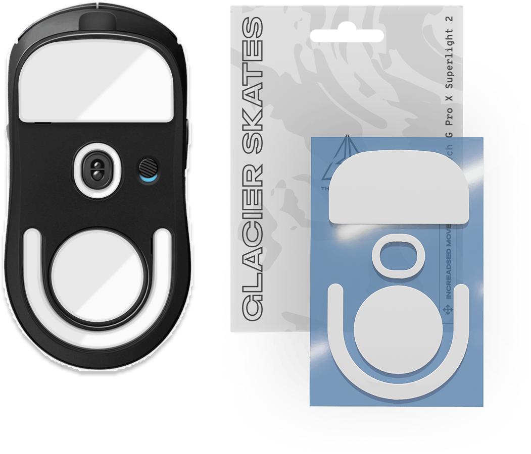Threepointzero Glacier Skates för Logitech G Pro X Superlight 2