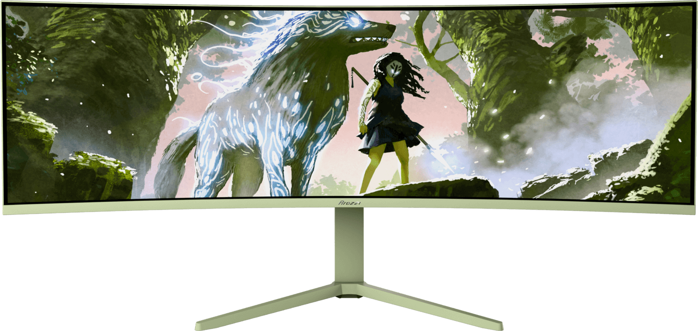 Arozzi Nova 49" Curved Forest Green VA DQHD (1500R) 165Hz