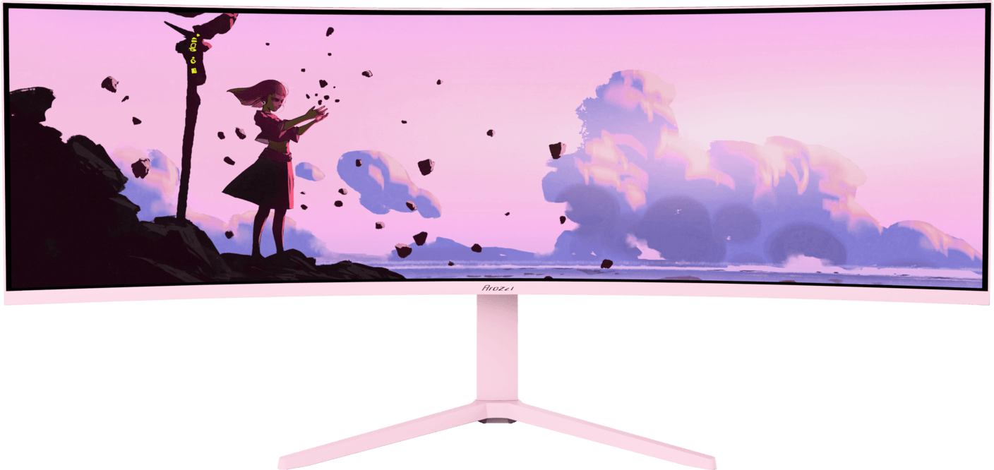Arozzi Nova 49" Curved Pink VA DQHD (1500R) 165Hz