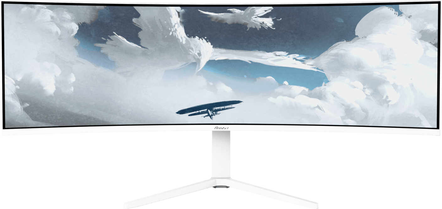 Arozzi Nova 49" Curved White VA DQHD (1500R) 165Hz