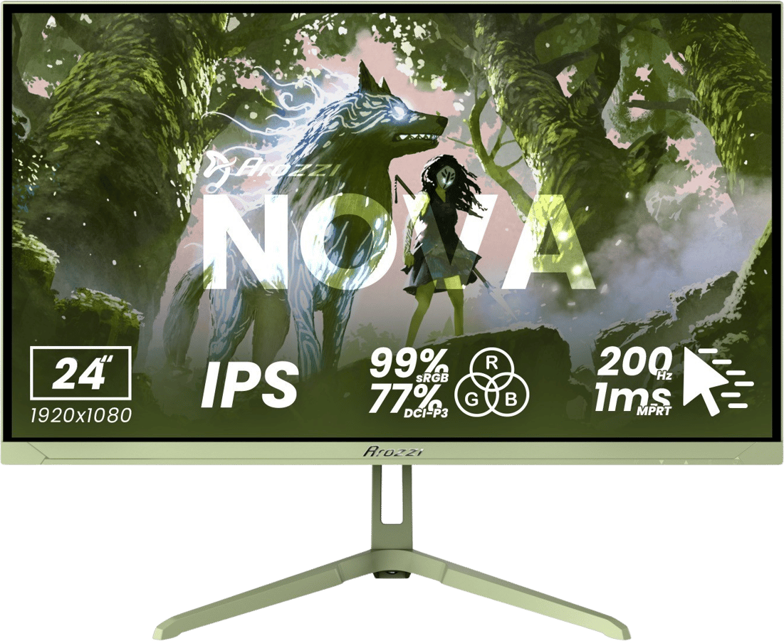 Arozzi Nova 24" Forest Green IPS 200Hz
