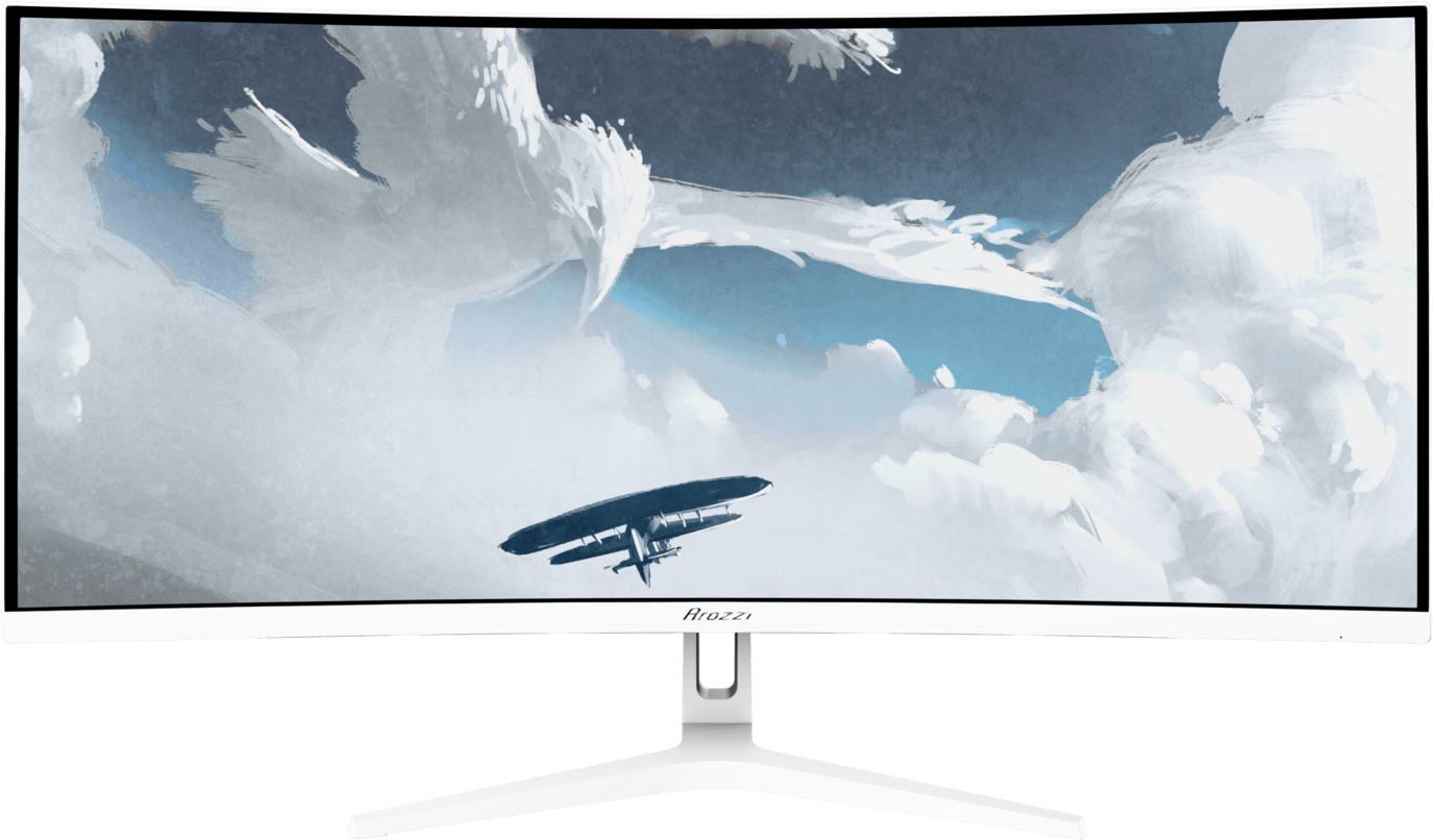 Arozzi Nova 34" Curved White VA UWQHD (1500R) 165Hz
