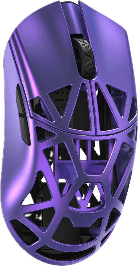 WLMouse Beast X Max Solid Sides - Purple (Omron Optical) Wireless