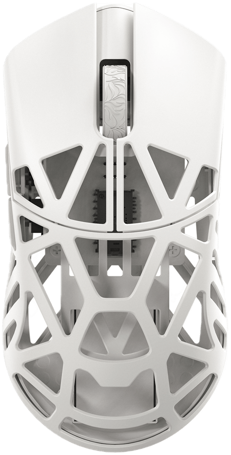 Beast X Mini Pro Solid Sides - White (Omron Optical) Wireless 8K Magnesium