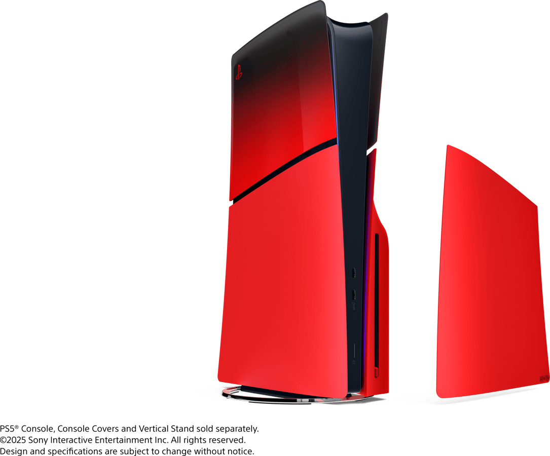 Sony Playstation 5 Slim Cover Techno Red
