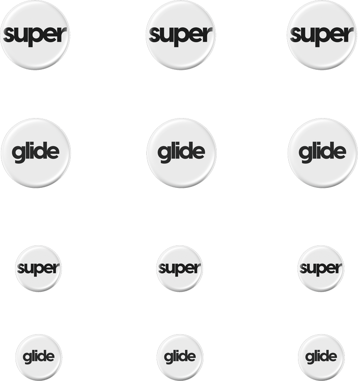 Superglide Type-C for Universal 6mm + 9mm 12pcs White
