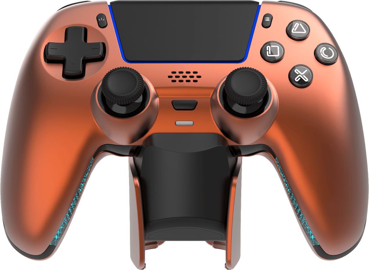 DELTACO Gaming PS5-kontroller med Laddningsdocka - Kopparorange