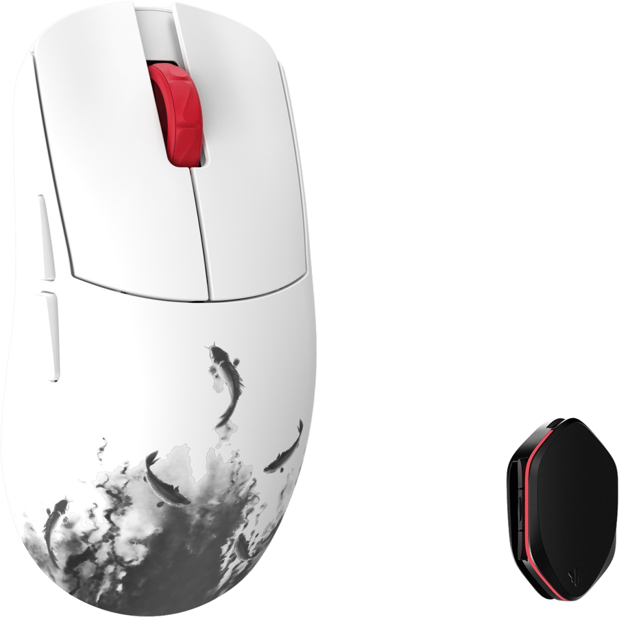 WLMouse Ying - Black&White (Omron Optical) Wireless 8K Magnesium Mouse