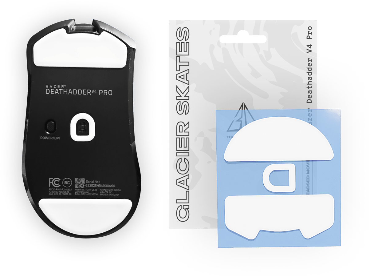 Threepointzero Glacier Skates -Razer Deathadder V4 Pro