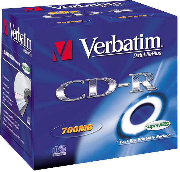 CD-R Verbatim Printable 700MB 52x 10p