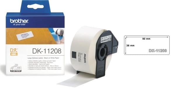 Brother DK11208 (adressetiketter 38x90)