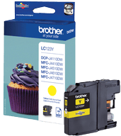 Bläckpatron Brother LC123Y