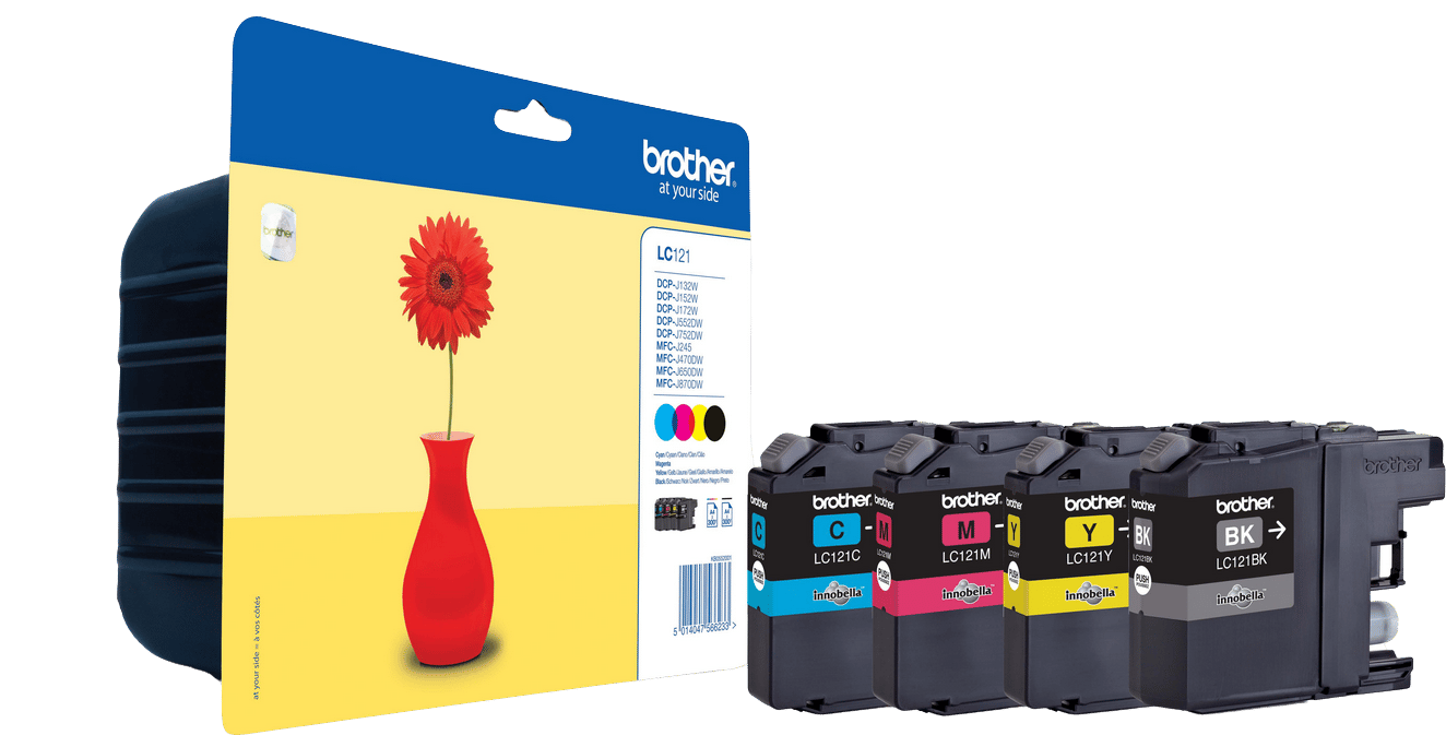 Bläckpatron Brother LC121 Värdepaket