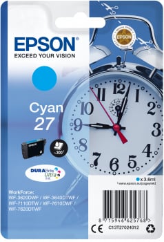 Bläckpatron Epson 27 Cyan