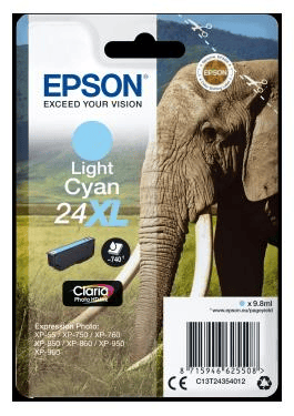 Bläckpatron Epson 24XL Ljus Cyan