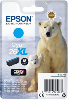 Bläckpatron Epson 26XL Cyan