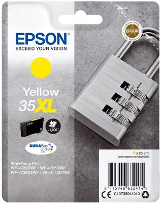 Bläckpatron Epson 35XL Gul