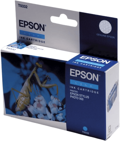 Bläckpatron Epson T0332 Cyan