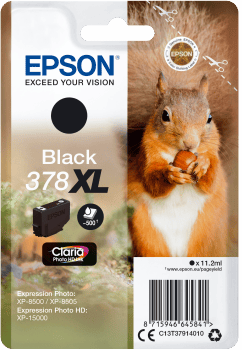 Bläckpatron Epson 378XL Claria Svart