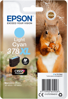 Bläckpatron Epson 378XL Claria Ljus Cyan