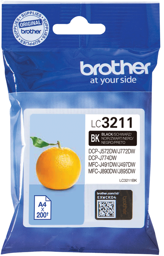 Bläckpatron Brother LC3211BK Svart