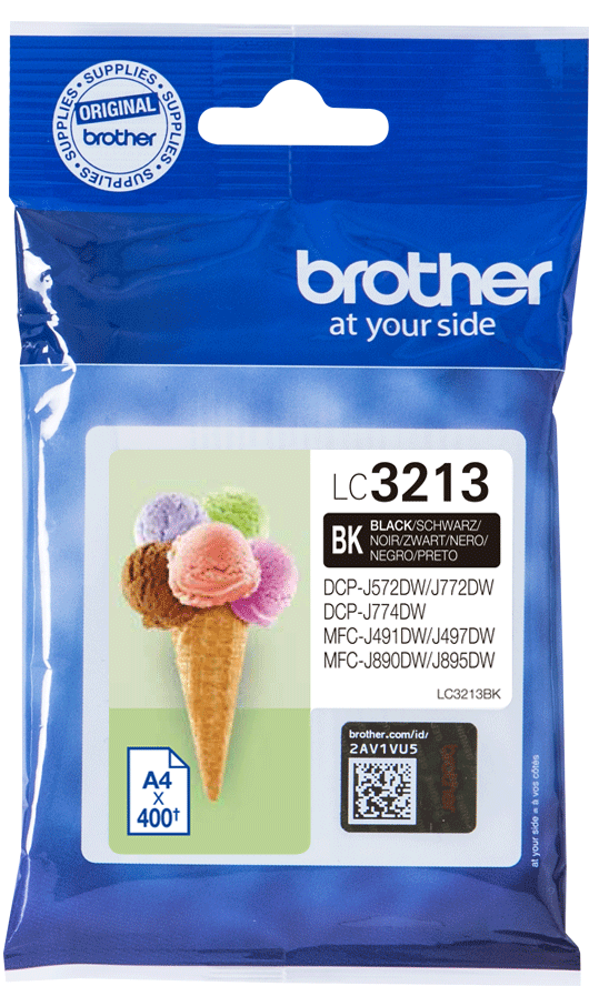 Bläckpatron Brother LC3213BK