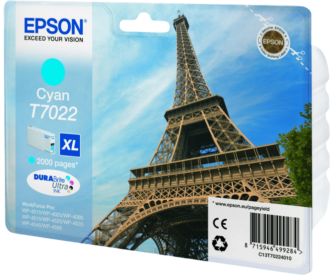 Bläckpatron Epson T7022 Cyan XL