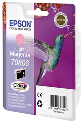 Bläckpatron Epson T0806 Ljus Magenta